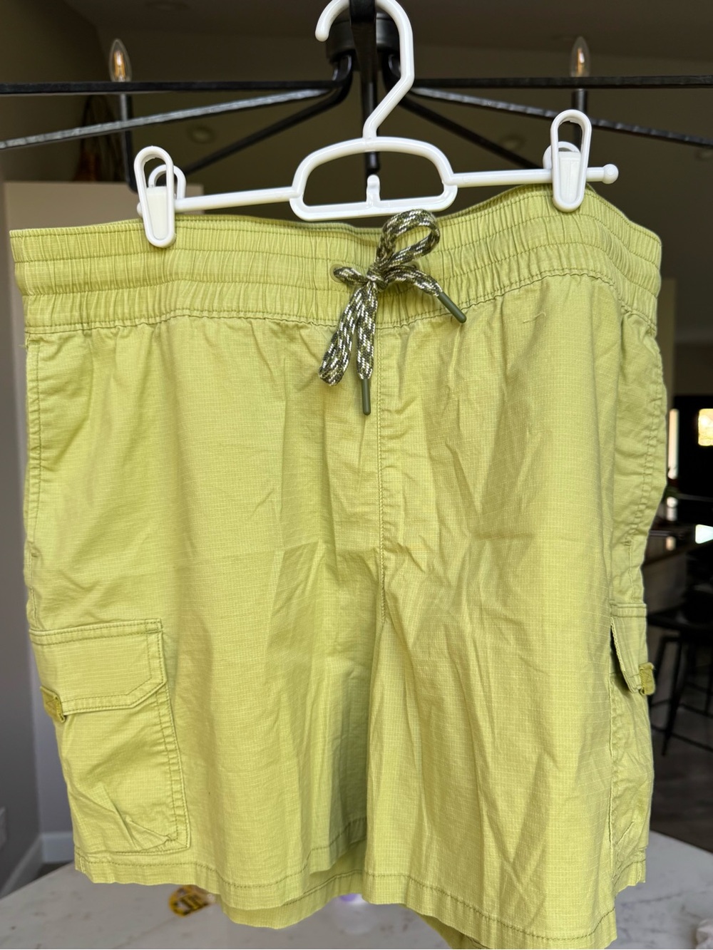 Women’s Eddie Bauer Rip Stop Lime Green Cargo Shorts